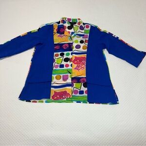Ali Miles Multicolor Artistic Button Up Sz XL
